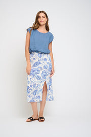 Linen Top With Elastic Bottom in 3 Colors