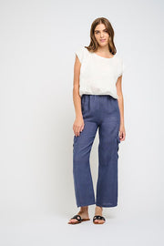 Linen Top With Elastic Bottom in 3 Colors