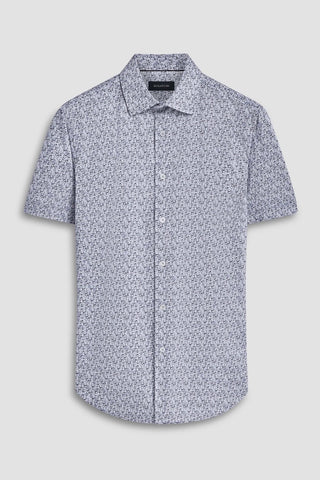 Miles Short-Sleeved OoohCotton Shirt in Cement