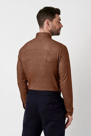 Long Sleeve Casual Shirt in Brown
