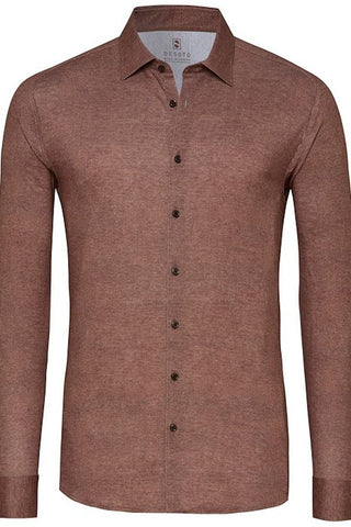Long Sleeve Casual Shirt in Brown