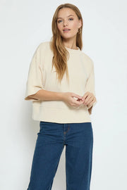 Dicette Short Sleeve Sweater in 2 Colours