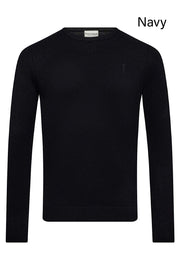 Jupiter Merino Wool/Acrylic Blend Crew-Neck Sweater in 8 Colours