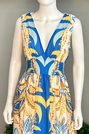 Sleeveless Dress in Blue