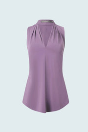 Matte Jersey Sleeveless V-neck Top in 6 colours