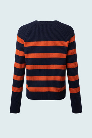 Boxy Striped Sweater With Button Detail in 2 Colours