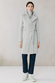 Fabianne Belted Mid Length Wool Coat