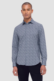 Jimmy Long-Sleeved, Double-Sided  OoohCotton in Sage Mosaic Shirt