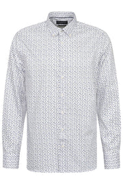 Long-Sleeved Shirt in Brushstroke Pattern