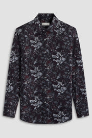 Julian Long-Sleeved Shirt in Plum Floral