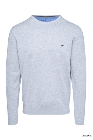 Cotton crew neck sweater in 7 colours