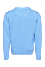 Cotton crew neck sweater in 7 colours