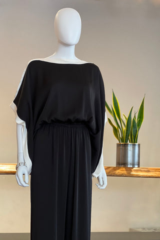 Relaxed Wide-Leg Jumpsuit in Black