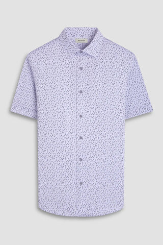 Miles Jack Russell OoohCotton Short Sleeve Shirt in White
