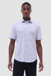 Miles Jack Russell OoohCotton Short Sleeve Shirt in White