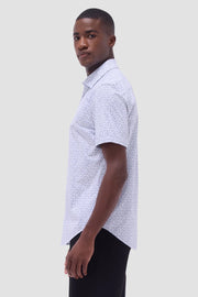 Miles Jack Russell OoohCotton Short Sleeve Shirt in White