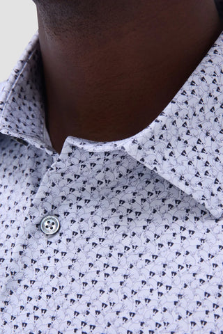 Miles Jack Russell OoohCotton Short Sleeve Shirt in White