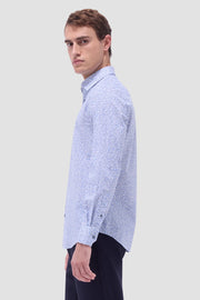 Julian Kiwi Woven Shirt in Classic Blue