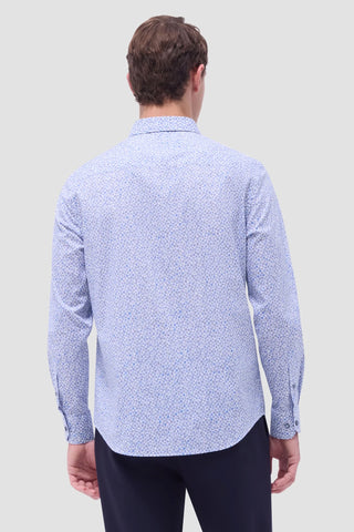 Julian Kiwi Woven Shirt in Classic Blue