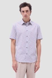 Short Sleeve Orson Woven Shaped in Olive