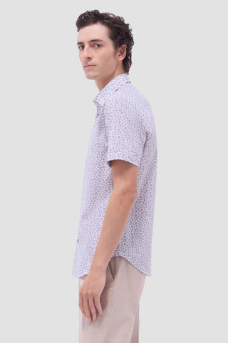 Short Sleeve Orson Woven Shaped in Olive