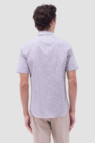 Short Sleeve Orson Woven Shaped in Olive