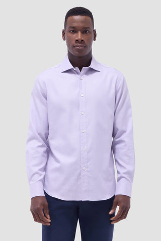 Axel Micro Check Jacquard Shirt in 2 Colours