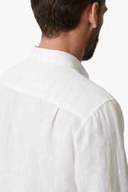 Linen Chambray Shirt in Bright White