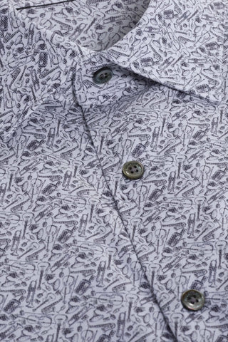 James Long Sleeve OoohCotton Shirt in Platinum