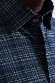 Jules Plaid Long Sleeve OoohCotton Shirt in Peacock