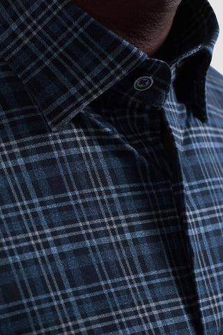 Jules Plaid Long Sleeve OoohCotton Shirt in Peacock