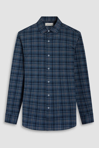 Jules Plaid Long Sleeve OoohCotton Shirt in Peacock
