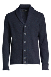 Shawl-Collar Cardigan in 2 Heathered Finishes