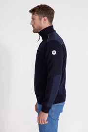 Timmy Windproof Turtleneck Sweater in Navy