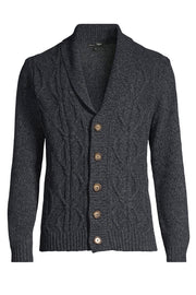 Long Sleeve Cardigan with Shawl Collar in 2 Colors