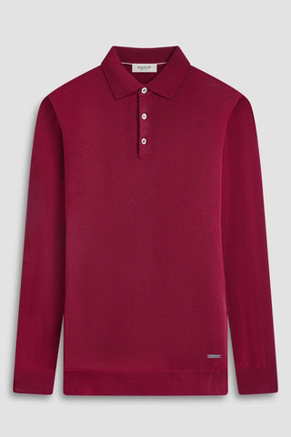 Three-Button Merino Polo Sweater in 2 Colours