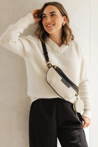 Joey Sling Bag in Oyster