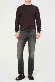 Nick Slim in Washed Black Knit