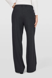 Cloe Pant in Dark Grey Pinstripe