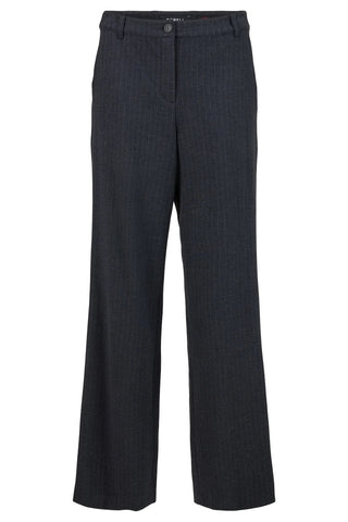 Cloe Pant in Dark Grey Pinstripe