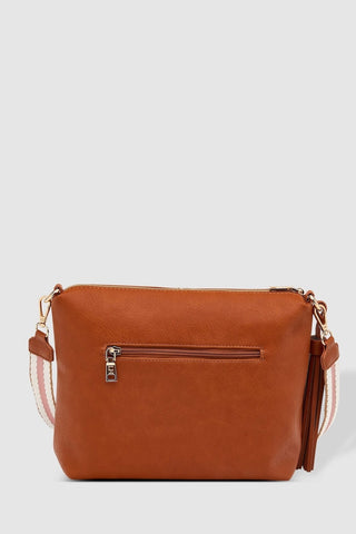 Daisy Crossbody Bag With Striped Strap in 2 Colours