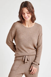 Georgie Cashblend Ribbed Sweater With Narrow Cuffs in 2 Colours