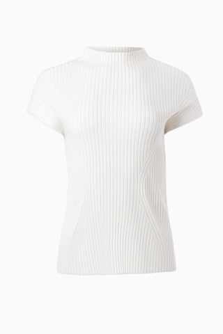 Cap-Sleeved Ribbed Pullover in 3 Colours