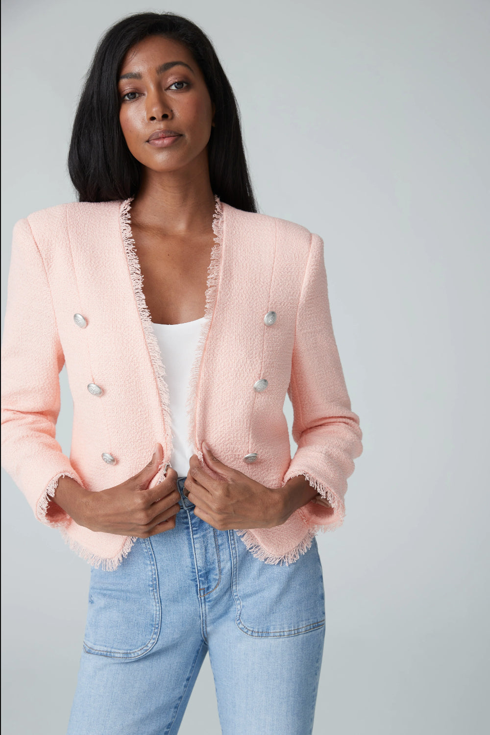 Crop Jacket with fringe chrisjameskingston