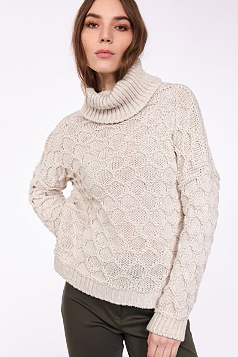 Honeycomb-Knit Turtleneck in 2 Colours – chrisjameskingston