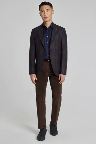 Navy plaid 2025 sport coat