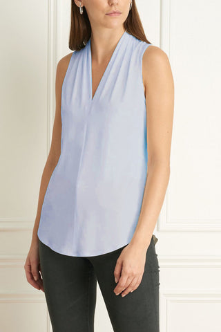 Matte Jersey Sleeveless V-Neck Top in 9 Colours