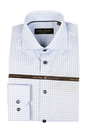 Long-Sleeved Contemporary-Fit Dress Shirt in 2 Colours