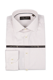 Long-Sleeved Contemporary-Fit Dress Shirt in 2 Colours