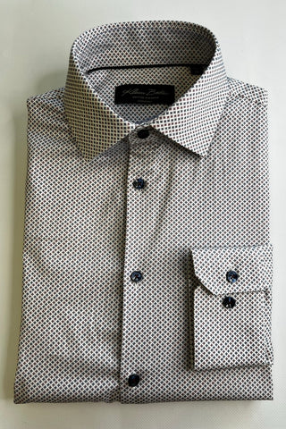 Long Sleeve Dress Shirt in Burgundy